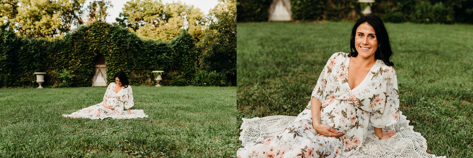 Highlands Mansion PA Gardens Maternity Session